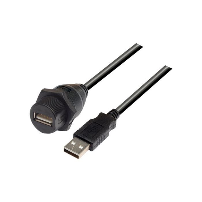 Cable USB 2.0 A/M a Micro USB Tipo B 0.5 Metros