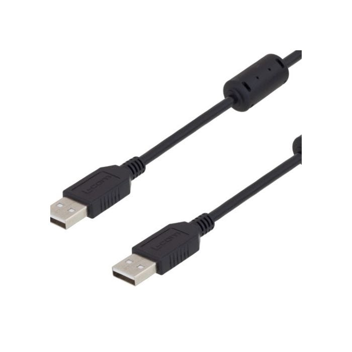 Begrænset Fremmedgørelse Evakuering USB 2.0 cables A-A male w/ferrites 5M