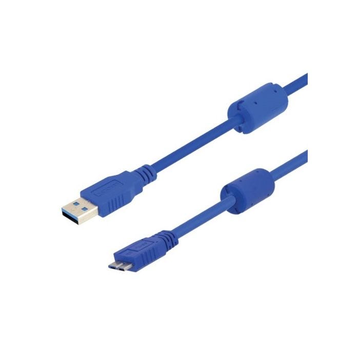 USB Cables male w/ferrites 0.5M