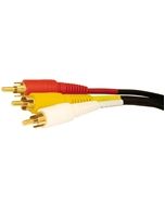 STEREO AUDIO/VIDEO CORD 6 FT