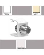 MILESTEK KEYSTONE F TYPE JACK IVORY