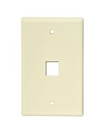QUICKPORT 1 PORT WALLPLATE LIGHT ALMOND