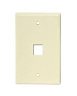 QUICKPORT 1 PORT WALLPLATE LIGHT ALMOND