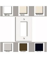 SINGLE GANG DECORA WALL PLATE ALMOND