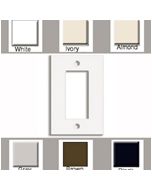 SINGLE GANG DECORA WALLPLATE WHITE