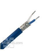 TWC-78-2 Trompeter Twinaxial Cable Blue jacket 78 ohm 1553B