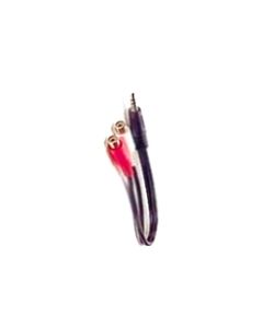 3.5MM STEREO MALE TO 2 X RCA FEMALES 6" Y CABLE