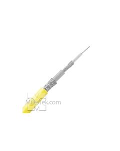 TRC-50-1 CINCH/TROMPETER Triaxial Cable Yellow jacket 50 ohm 0.156" O.D. 