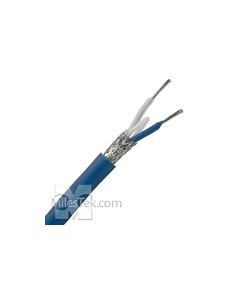 TWCH-78-2 Trompeter Twinaxial Cable Halogen Free Blue jacket 78 ohm 1553B