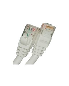 CAT5E 350MHZ ETHERNET PATCH CORD WHITE 1 FT SB