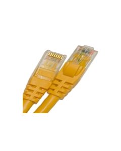 CAT5E 350MHZ ETHERNET PATCH CORD YELLOW 10 FT SB