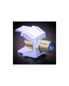 F CONNECTOR MODULE WHITE