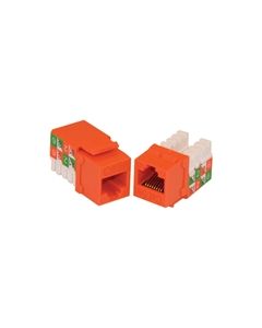 MILESTEK KEYSTONE CAT5E RJ45 110 JACK ORANGE