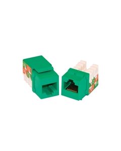 MILESTEK KEYSTONE CAT6 RJ45 110 JACK GREEN