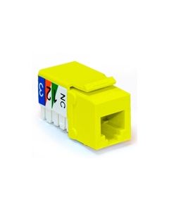 MILESTEK KEYSTONE RJ11 110 JACK YELLOW