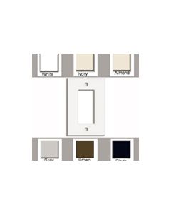 SINGLE GANG DECORA WALL PLATE BROWN