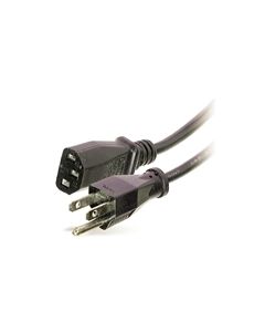 IEC POWER CORD 1 FOOT FOR NETWORK EQUIPMENT BLACK