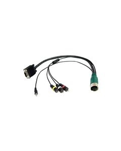 QUICK-CONNECT VGA 3.5 COMPOSITE VIDEO AUDIO CABLE 10 FT