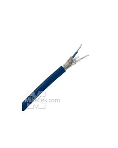 TWC-78-1 Trompeter Twinaxial Cable Blue jacket 78 ohm 1553B