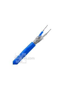 TWCP-78-2 Trompeter Twinaxial Cable Plenum Rated Blue jacket 78 ohm 1553B