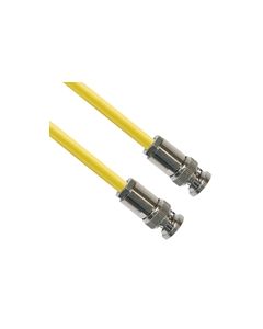 TRB Plug 3-Slot Male to TRB Plug 3-Slot Male 50 Ohm Triaxial cabling Yellow jacket Cable Assembly