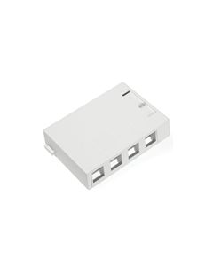 LEVITON 4-PORT SURFACE MOUNT HOUSINGS WHITE