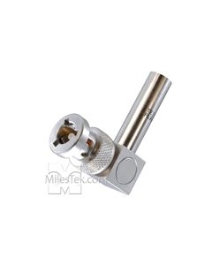 1553 Cable Plug, Right Angle, Full Crimp, 3-lug, Pin Contact for M17/176-00002 cable