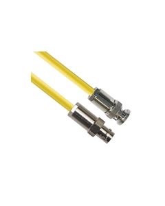 PL75-7 TRB Plug 3-Slot Male to CJ70-7 TRB Jack 3-Lug Female 50 Ohm TRC-50-2 Triaxial cable Yellow jacket 24-inch Triax Cable Assembly