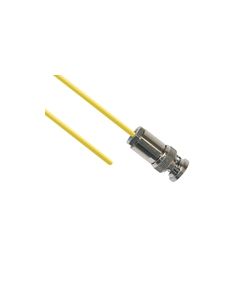 TRB Plug 3-Slot Male to Blunt end 50 Ohm 0.156 O.D. Yellow jacket 36-inch Triax Cable