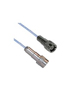 TRS SUBMINIATURE THREADED FULL CRIMP PLUG TO TRS THREADED FULL CRIMP PLUG M17/176-00002 .129 O.D. CABLE