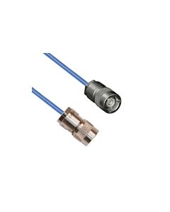 TTM SUBMINIATURE THREADED SOLDER/CLAMP PLUG TO TRS SUBMINIATURE 3-SLOT SOLDER/CLAMP 30-02003 .150 O.D. CABLE   