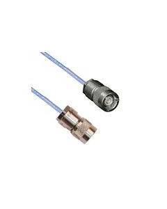 TTM SUBMINIATURE THREADED SOLDER/CLAMP PLUG TO TRS SUBMINIATURE 3-SLOT SOLDER/CLAMP PLUG M17/176-00002 .129 O.D. CABLE