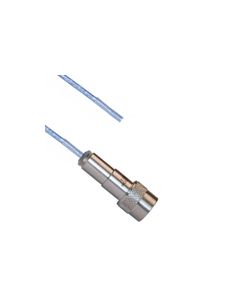 TTM SUBMINIATURE THREADED FULL CRIMP PLUG TO BLUNT M17/176-00002 .129 O.D. CABLE