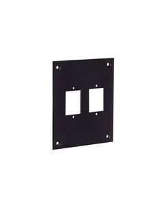 Universal Sub-Panel with Two ECF Holes, Black