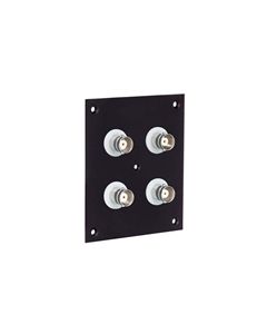 Universal Sub-Panel, 4 Insulated BNC Feed-Thru Adapters