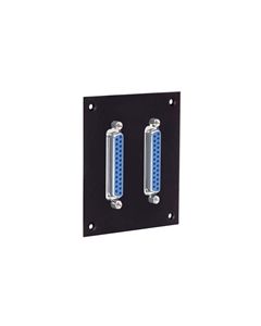 Universal Sub-Panel, 2 DB25 Feed-Thru Adapters