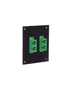 Universal Sub-Panel, 2 Duplex APC SC Coupler