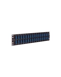 3.50" Panel, 32 Duplex SC Couplers Single Mode