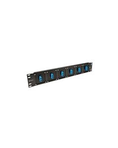 Universal Rack Panel with 6 Duplex SC Couplers