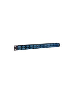 Rack Panel, 96 LC Couplers Multimode-Bronze Sleeves