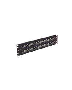 3.50" Panel (Black), 32 BNC Adapters Insulated