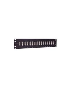 3.50" x 19" Panel, 16 DVI Female / Female Couplers