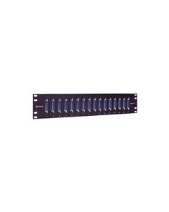 3.50" x 19" Panel, 16 DB25 Female / Female Couplers