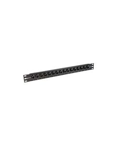 1.75" 16 Port Low Profile Category 6 Feed-Thru Panel, Unshielded