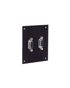 Universal Sub-Panel, 2 HD15 Feed-Thru Adapters