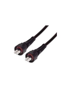 OM1 62.5/125, IP67 Multimode Fiber Cable, Dual LC / Dual LC, 1.0m