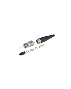 MIL M83522 ST Connector, Multimode Locking Nickel Plated Brass for 2mm fiber