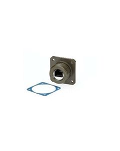 Ruggedized Flange Mount, Zinc-Nickel finish with Grounding Shield