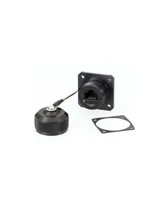 Ruggedized Flange Mount, Anodized finish with Dust Cap