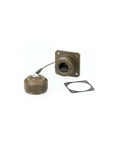 Ruggedized Flange Mount, Zinc-Nickel finish with Dust Cap